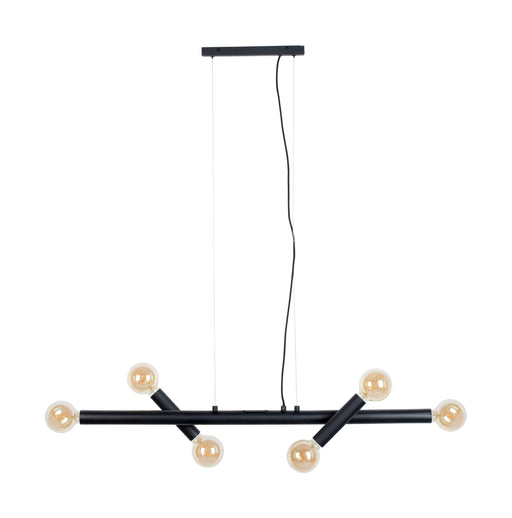 Zuiver Hanglamp Hawk Wide, 6-lamps - Zwart