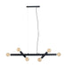 Zuiver Hanglamp Hawk Wide, 6-lamps - Zwart