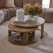 Rivièra Maison Salontafel Astoria Eikenhout, Set van 2 stuks - Bruin - Rond - ThatLyfeStyle