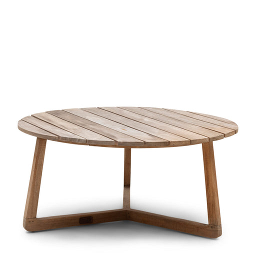Rivièra Maison Outdoor Salontafel Lovina Teakhout, 80cm - Bruin - Rond - ThatLyfeStyle