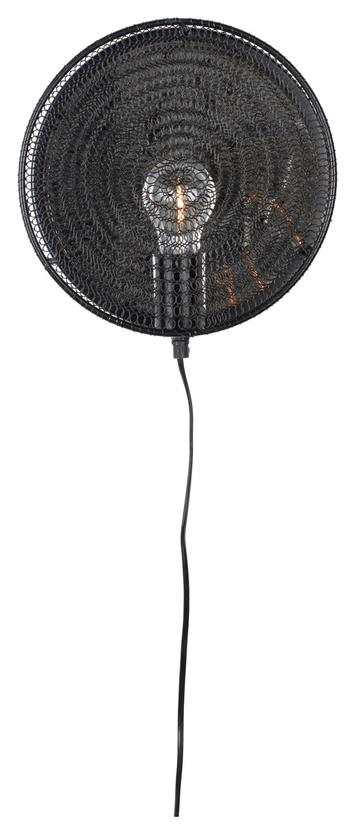 ZILT Wandlamp Sidse, 25.5cm - Zwart