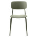 Set van 4 - Nest of Nora Eetkamerstoelen Elin - Metaal - Olijfgroen