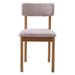 Set van 2 - Nest of Nora Eetkamerstoelen Ivy - Stoffen - Zand
