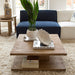 Rivièra Maison Salontafel Vermont Eikenhout, 90 x 90cm - Bruin - Vierkant - ThatLyfeStyle