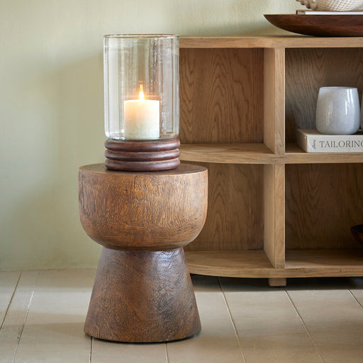 Rivièra Maison Ronde Bijzettafel Cala Llonga Suarhout, 35cm - Bruin - ThatLyfeStyle