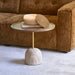 Rivièra Maison Salontafel Malibu Travertin en mangohout, 55cm - Bruin - Rond - ThatLyfeStyle