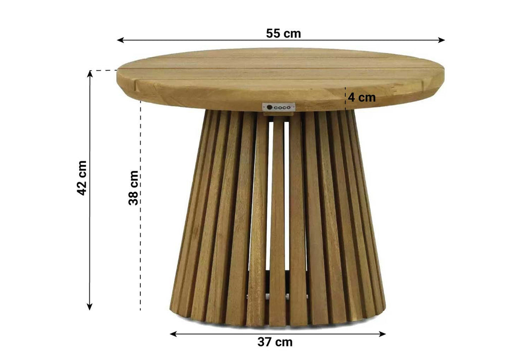 Coco Fungo loungetafel 55 cm Ø