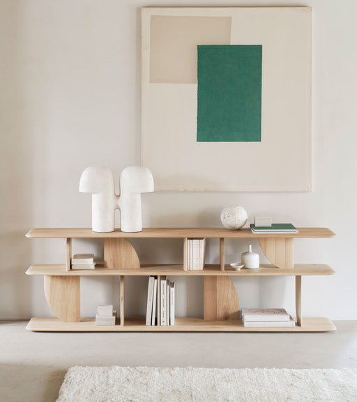 Ethnicraft Sidetable Geometric Hout, 210cm