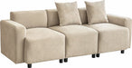 Sweiko Moderne 3-zits design bank beige - ThatLyfeStyle