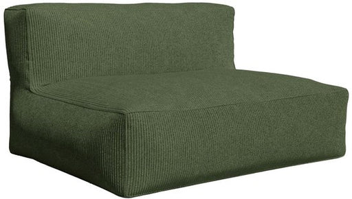 Vente-unique Tweezitsbank groen ribfluweel NOUMARA - ThatLyfeStyle