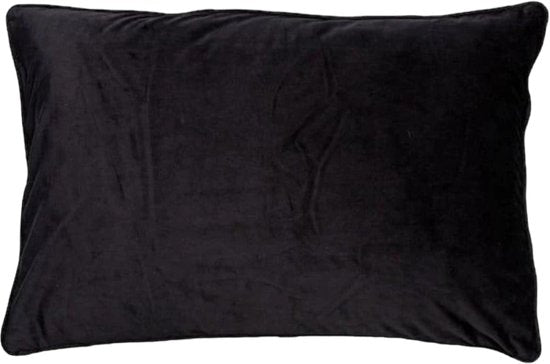 Dutch Decor FINN - Sierkussen 40x60 cm - velvet zwart - ThatLyfeStyle