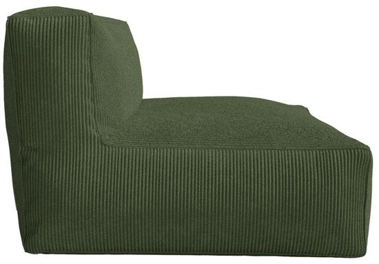 Vente-unique Tweezitsbank groen ribfluweel NOUMARA - ThatLyfeStyle
