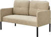 Tweezitsbank Reichling 77x119x69 cm beige en zwart - ThatLyfeStyle