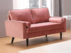 Vente-unique Tweezitsbank fluweel FLEUET - Oudroze - ThatLyfeStyle