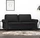 vidaXL - Tweezitsbank - 140 - cm - kunstleer - zwart - ThatLyfeStyle