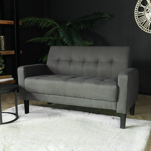 Zitbank 2 zits Ghislaine bankje grijs bankstel 120cm - ThatLyfeStyle