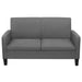 vidaXL - Tweezitsbank - 135x65x76 - cm - donkergrijs - ThatLyfeStyle