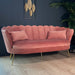 Zitbank Belle 3 zits velvet oud roze 180cm - ThatLyfeStyle