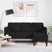 vidaXL - 3-Zits - Bank - Zwart - 160cm - Stof - ThatLyfeStyle