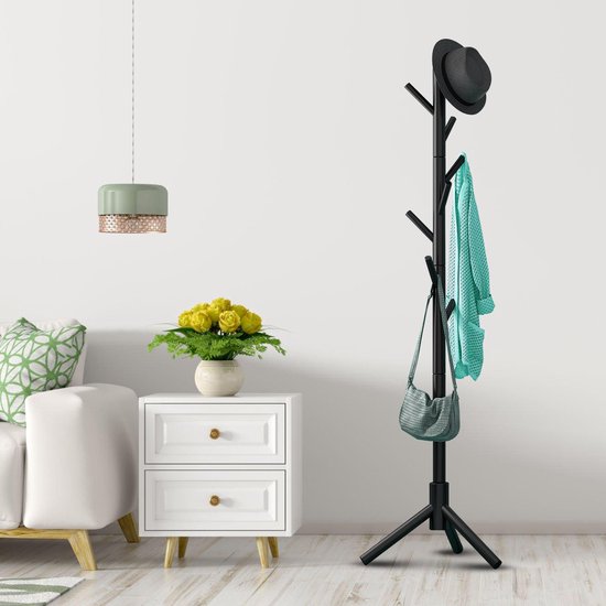 Bayt - Staande kapstok Hout 8 haken - ThatLyfeStyle