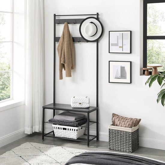 O'DADDY staande kapstok – industrieel met schoenenrek - ThatLyfeStyle