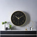 Tyme Wandklok - 30cm - Stil - Quartz - Zwart Goud - ThatLyfeStyle