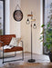EGLO Townshend Vloerlamp - E27 - 166,5 cm - Zwart/Bruin - ThatLyfeStyle