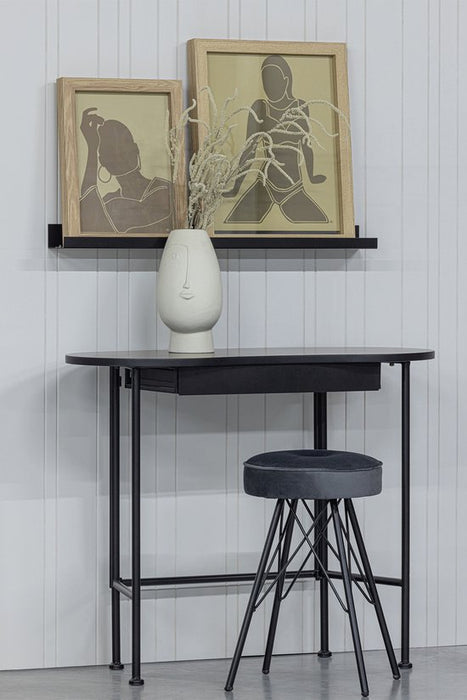 WOOOD Bella Kruk - Velvet - Asfalt - 53x33x33
