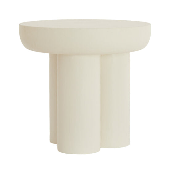 Light & Living Bijzettafel Mizuho 50cm - Crème - Rond