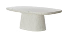 Light & Living Deens Ovale Salontafel Hamura Terrazzo, 120 x 70cm - Wit - Ovaal