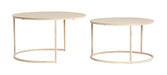 Light & Living Salontafel Sadar Set van 2 stuks - Zand/Bruin - Rond - ThatLyfeStyle