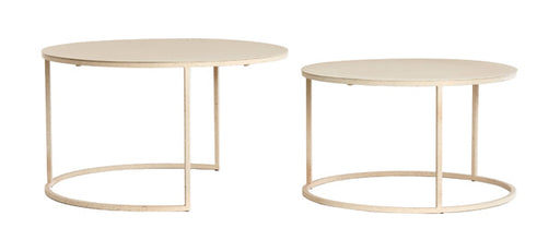 Light & Living Salontafel Sadar Set van 2 stuks - Zand/Bruin - Rond - ThatLyfeStyle