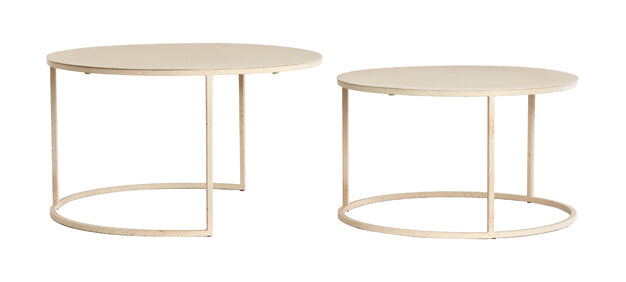 Light & Living Salontafel Sadar Set van 2 stuks - Zand/Bruin - Rond - ThatLyfeStyle