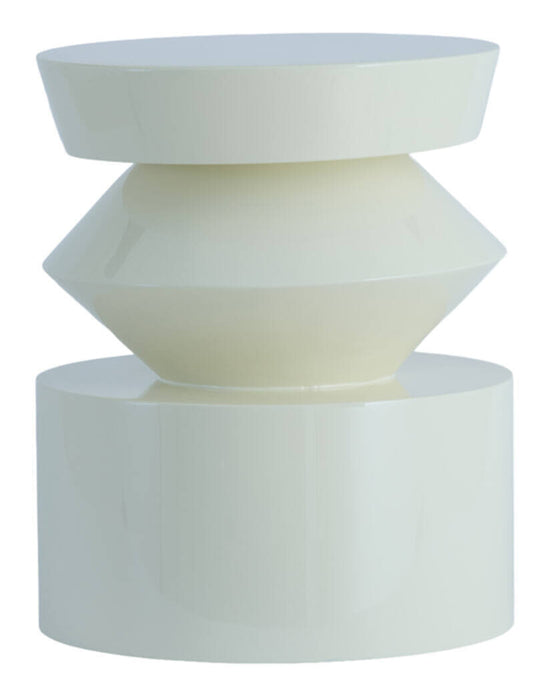 Light & Living Ronde Bijzettafel Dhoti Ø40cm - Crème