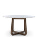 Rivièra Maison Ronde Eettafel Casone Marmer en eikenhout, 140cm - Wit