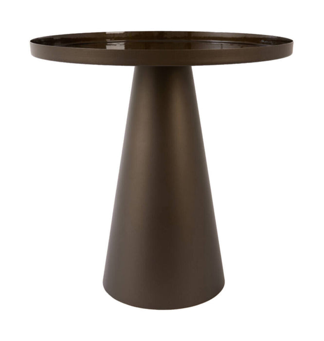 Light & Living Ronde Bijzettafel Jay Ø46cm - Bruin/Brons