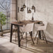 LifestyleFurn Bartafel Danecia Acaciahout, 147 x 80cm - Bruin