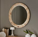 Rivièra Maison Ronde Spiegel Marisol Bananenblad, 80cm - Naturel