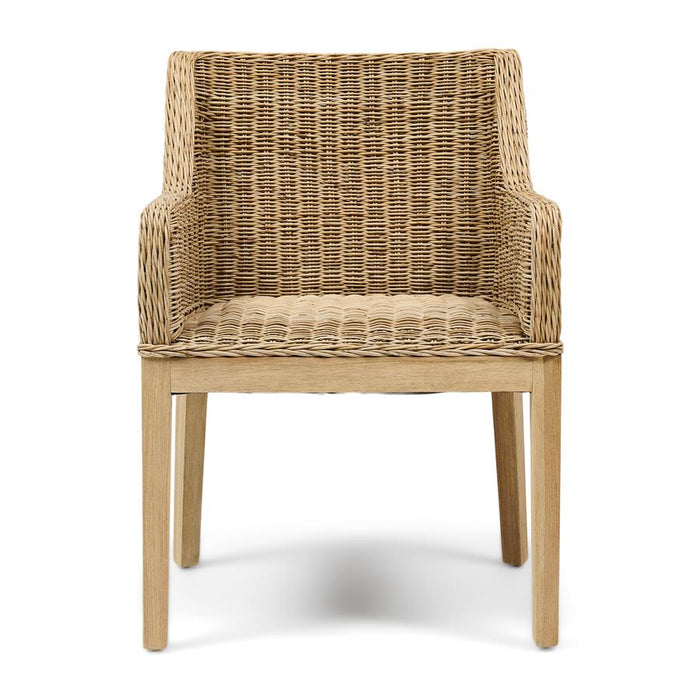 Rivièra Maison Eetkamerstoel Gassin Hout en rattan - Naturel