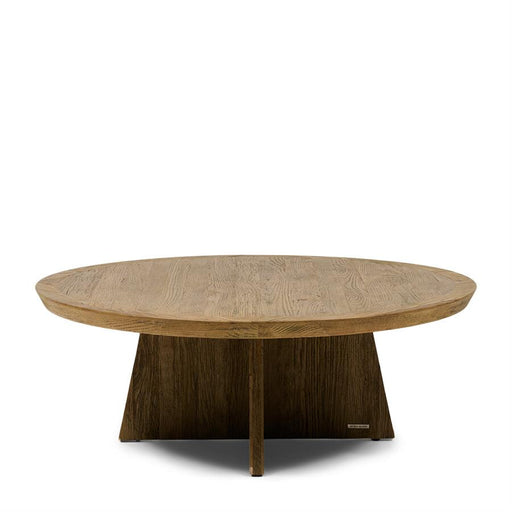 Rivièra Maison Ronde Salontafel Zermatt Eikenhout, 100cm - Naturel - ThatLyfeStyle