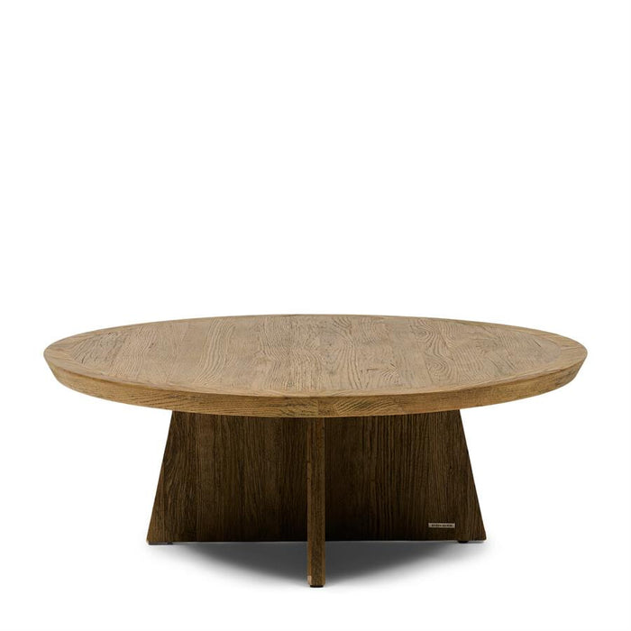 Rivièra Maison Ronde Salontafel Zermatt Eikenhout, 100cm - Naturel