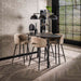 LifestyleFurn Deens Ovale Bartafel Debora Keramiek look, 140 x 75cm - 3D zwart bruin - Ovaal - ThatLyfeStyle