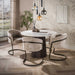 LifestyleFurn Ronde Eettafel Akai Keramiek in Taj Mahal-look, Ø120cm - Bruin