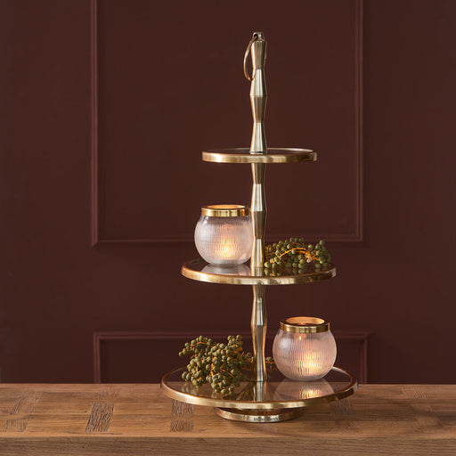 Rivièra Maison Etagère Belfaux 69cm hoog - Goud - ThatLyfeStyle