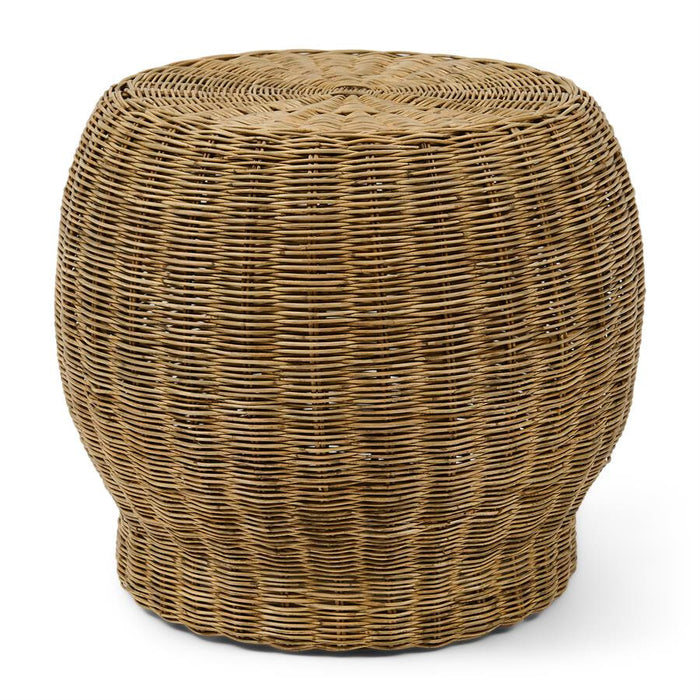 Rivièra Maison Ronde Bijzettafel Benoa Rattan, 50cm - Naturel
