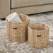 Rivièra Maison Mand Rustic Rattan Blossom Rattan Pitriet, Set van 2 stuks - Naturel