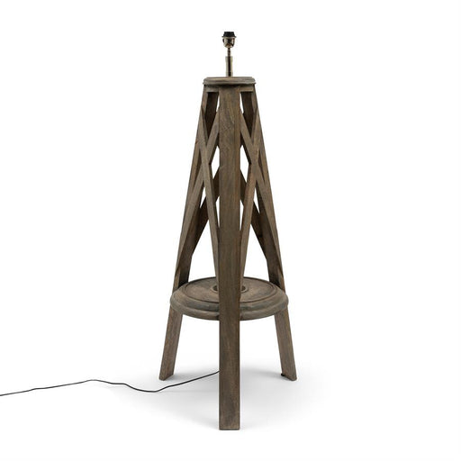 Rivièra Maison Vloerlamp Chicago Mangohout, 146cm (excl. kap) - Naturel