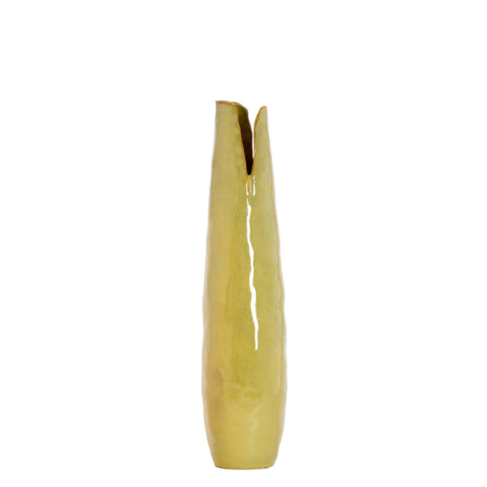Light & Living Vaas Mesa Keramiek, 78cm - Olijfgroen/Bruin - Rond