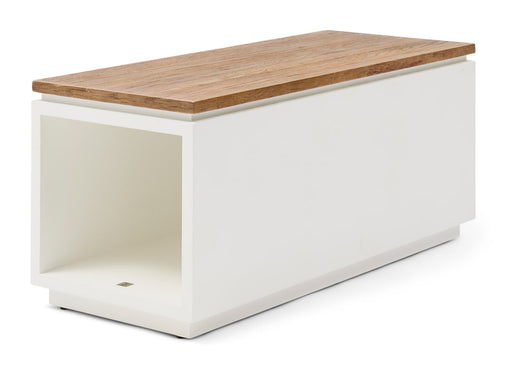 Rivièra Maison Salontafel Lake House Eikenhout, 100 x 40cm - Wit - ThatLyfeStyle