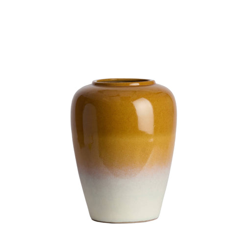 Light & Living Vaas Valeria Keramiek, 52cm - Oker/Crème - Rond